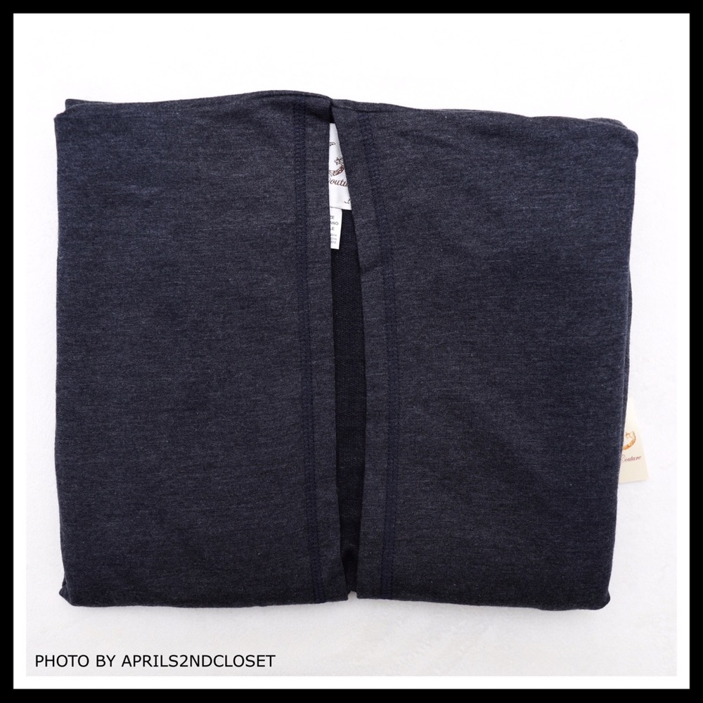 BLUE LUXE CARDIGAN CAPE PONCHO BLANKET WRAP A2C - Picture 6 of 8